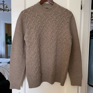 Massimo Dutti Wool Blend Cable Knit Sweater